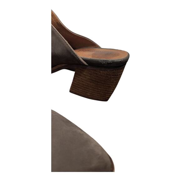 Jeffrey Campbell Favela 2 Mule Block Heel Pointed Toe Gray Size 8.5 Western Boho - Picture 4 of 11